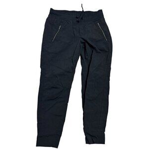 Athleta Women Size 6 Black Trekkie North High Rise‎ Jogger Zipper Pant